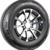 eCustomrim Radial Trailer Tire Rim ST205/75R15 15 Inch 5 Lug Aluminum T07 Black Wheel - 6 Year Warranty w/Free Roadside