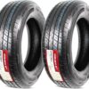 eCustomrim 2-Pack ST205/75R15 DEEP TREAD Load Range D 8 Ply Heavy Duty Steel Belted Radial Trailer Tire 205 75 15 With Curb Guard - 6 Year Warranty w/Roadside