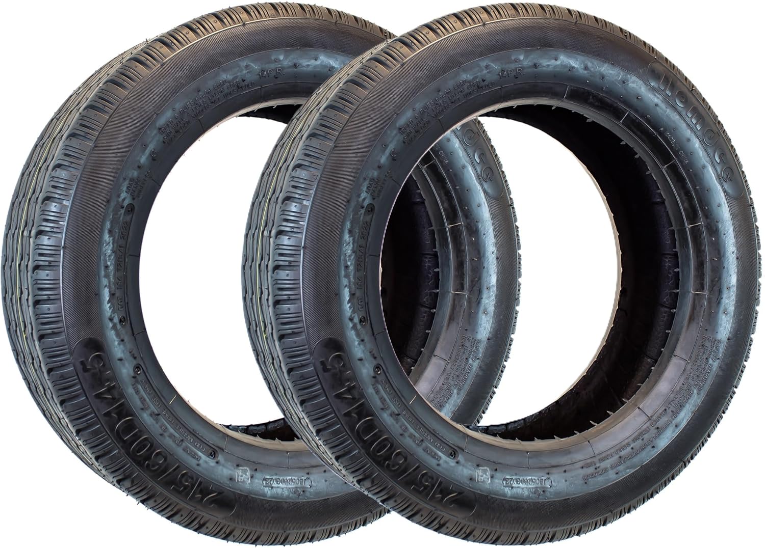 eCustomrim 2-Pack Mobile Home Trailer Tire 215/60D14.5 215/60 14.5 Extra Heavy Duty Load Range G 14 Ply