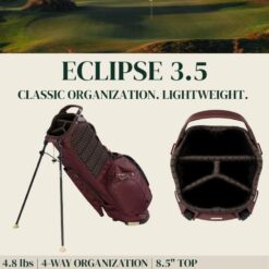 Sun Mountain Men's Eclipse 3.5 Lightweight Stand Golf Bag 4-Way Top -2025 Model, Navy