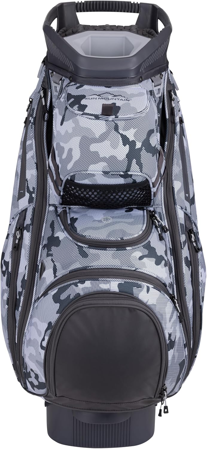 Sun Mountain Men's C130 Lightweight Cart Golf Bag, 14-Way Top, 2025 Model, Steel Raptor