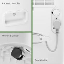 Waykar 150 Pint 7,000 Sq.Ft Dehumidifier for Basement & Home, Large Room, Smart Compressor Dehumidifier with Drain Hose & Tank for Commercial, 30%-80% Humidity Control, 92° Auto Swing, Auto Defrost.