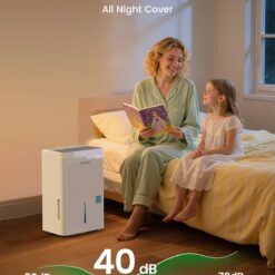 Waykar 150 Pint 2025 Energy Star Dehumidifier with Pump for Large Rooms up to 7,000 Sq. Ft. for Home, Basement, Commercial, Industrial, with Drain Hose & Tank, Auto Defrost, Smart Auto Comfort Mode