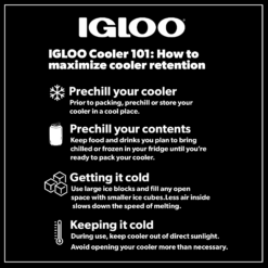 Igloo Tag-a-Long Too Highrise 19 QT Hard-Sided Cooler, Dusted Grape
