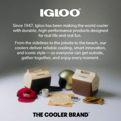Igloo Tag-a-Long Too Highrise 19 QT Hard-Sided Cooler, Dusted Grape