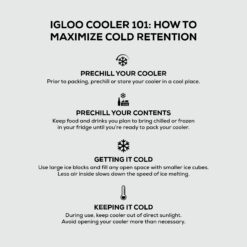 Igloo 25 QT Overland Ice Chest Cooler, White