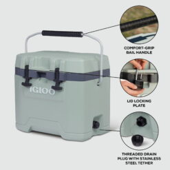 Igloo 25 QT Overland Ice Chest Cooler, White