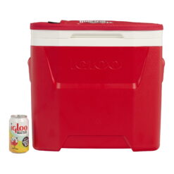 The University of Ohio State Buckeyes 28 QT Laguna Soft Top Wheeled Cooler by Igloo, Red