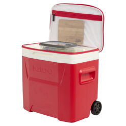 The University of Ohio State Buckeyes 28 QT Laguna Soft Top Wheeled Cooler by Igloo, Red