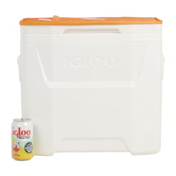 University of Tennessee Volunteers 28 QT Laguna Soft Top Wheeled Cooler by Igloo, White and Orange