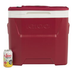 University of Arkansas Razorbacks 28 QT Laguna Soft Top Wheeled Cooler by Igloo, Red