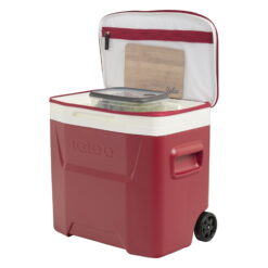 University of Arkansas Razorbacks 28 QT Laguna Soft Top Wheeled Cooler by Igloo, Red