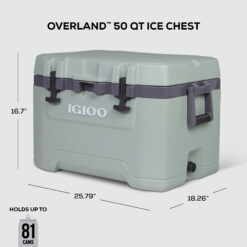 Igloo 50 QT Overland Ice Chest Cooler, White