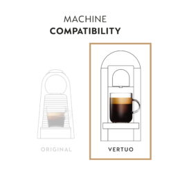 Nespresso Capsules Vertuo, Double Espresso Scuro, Dark Roast Espresso Coffee, 30-Count Coffee Pods