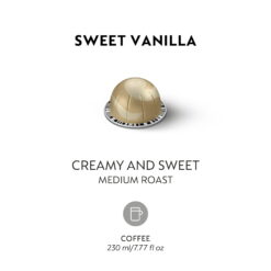 Nespresso Capsules Vertuo, Sweet Vanilla, Medium Roast Coffee, 30-Count Coffee Pods