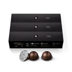Nespresso Capsules VertuoLine, Intenso, Dark Roast Coffee, 30-Count Coffee Pods
