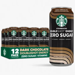 Starbucks Zero Sugar Dark Chocolate Doubleshot Coffee Energy Drink, 15 fl oz Cans, 12 pack&ZeroWidthSpace;