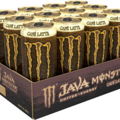 (12 Cans) Monster Energy Java Café Latte, Coffee + Energy Drink, 15 fl oz cans