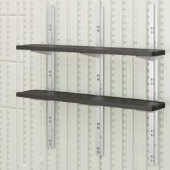 Suncast 10-in x 49.65-in Black Resin Storage Shed Shelf
