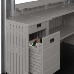 Suncast 22.25-in x 18.5-in Gray Resin Storage Shed Drawer