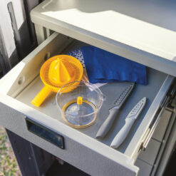 Suncast 22.25-in x 18.5-in Gray Resin Storage Shed Drawer