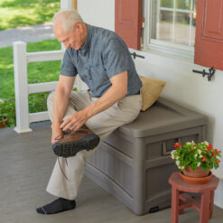 Suncast Medium 73-Gallon Stoney Plastic Deck Box