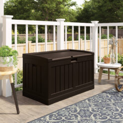 Suncast Medium 50-Gallon Java Plastic Deck Box