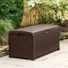 Suncast Large 99-Gallon Brown Plastic Deck Box