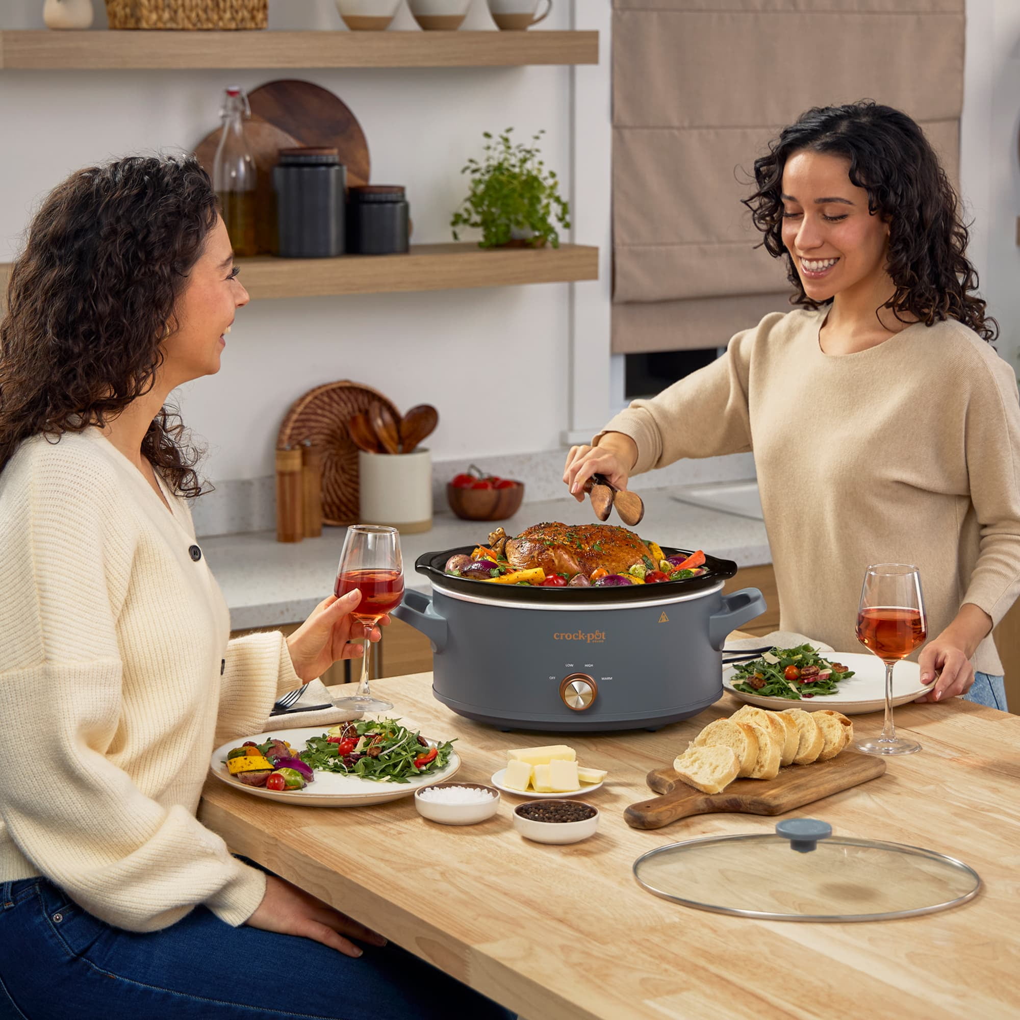 Crock-Pot Manual 7-Quart Slow Cooker, Mussel Grey