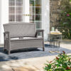 Suncast Elements 47-in W Casual Dove Gray 2-seater Storage Loveseat