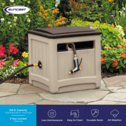 Suncast Hose Hideaway Plastic 225-ft Container Hose Reel