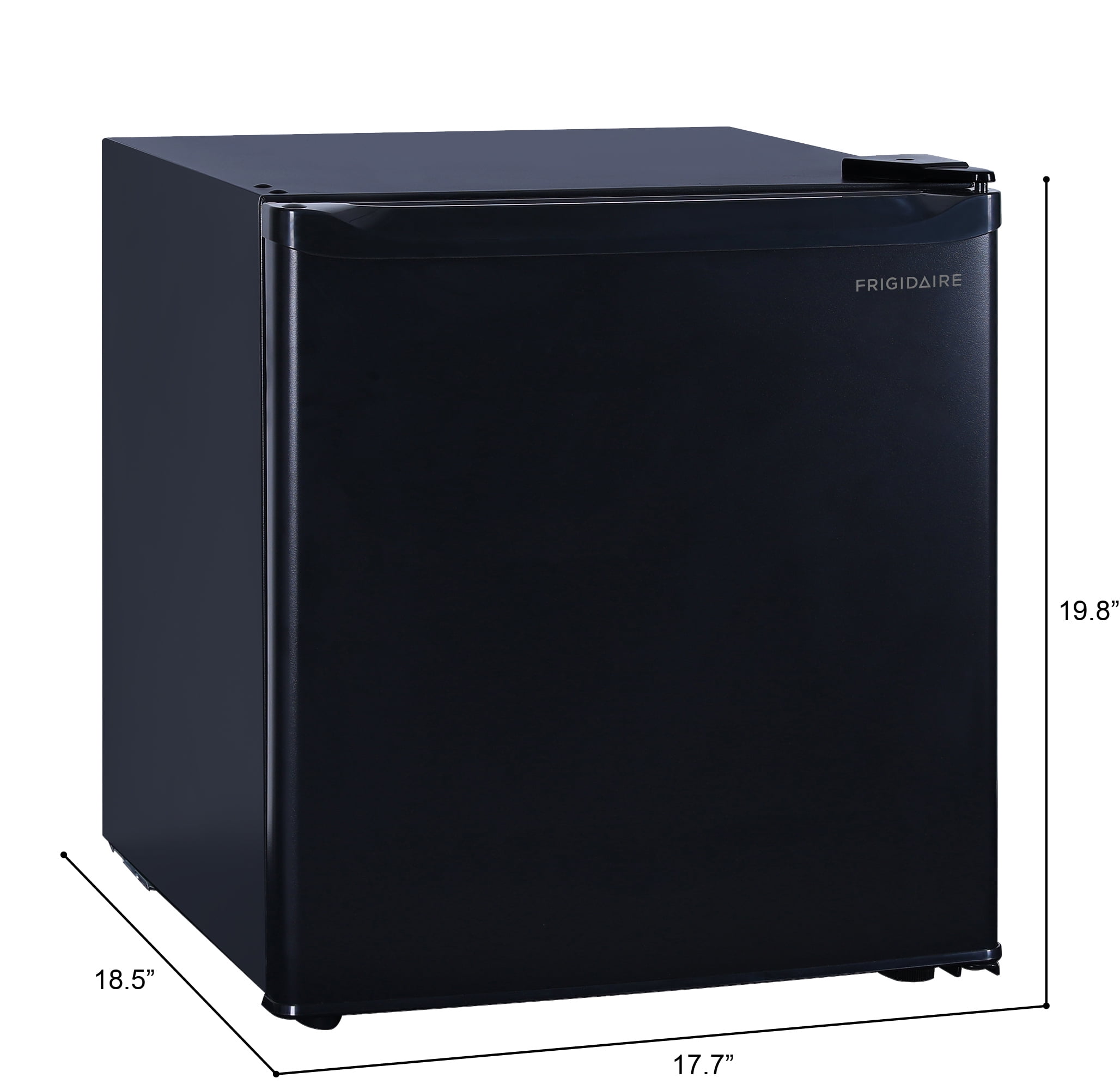 Frigidaire 1.6 Cu. ft. Compact Refrigerator with Freezer Compartment, Black Mini Fridge for Bedroom, Dorm, Office, Apartment