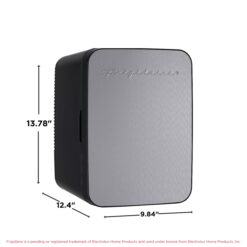 Frigidaire Retro 10L Mini Personal Refrigerator with Thermoelectric Cooling, 15 Can Capacity, Stainless Steel Design