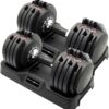 CAP Adjustabell G6 Round Adjustable Dumbbell, Black Handle