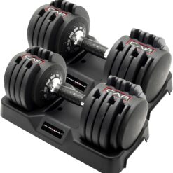 CAP Adjustabell G6 Round Adjustable Dumbbell, Black Handle