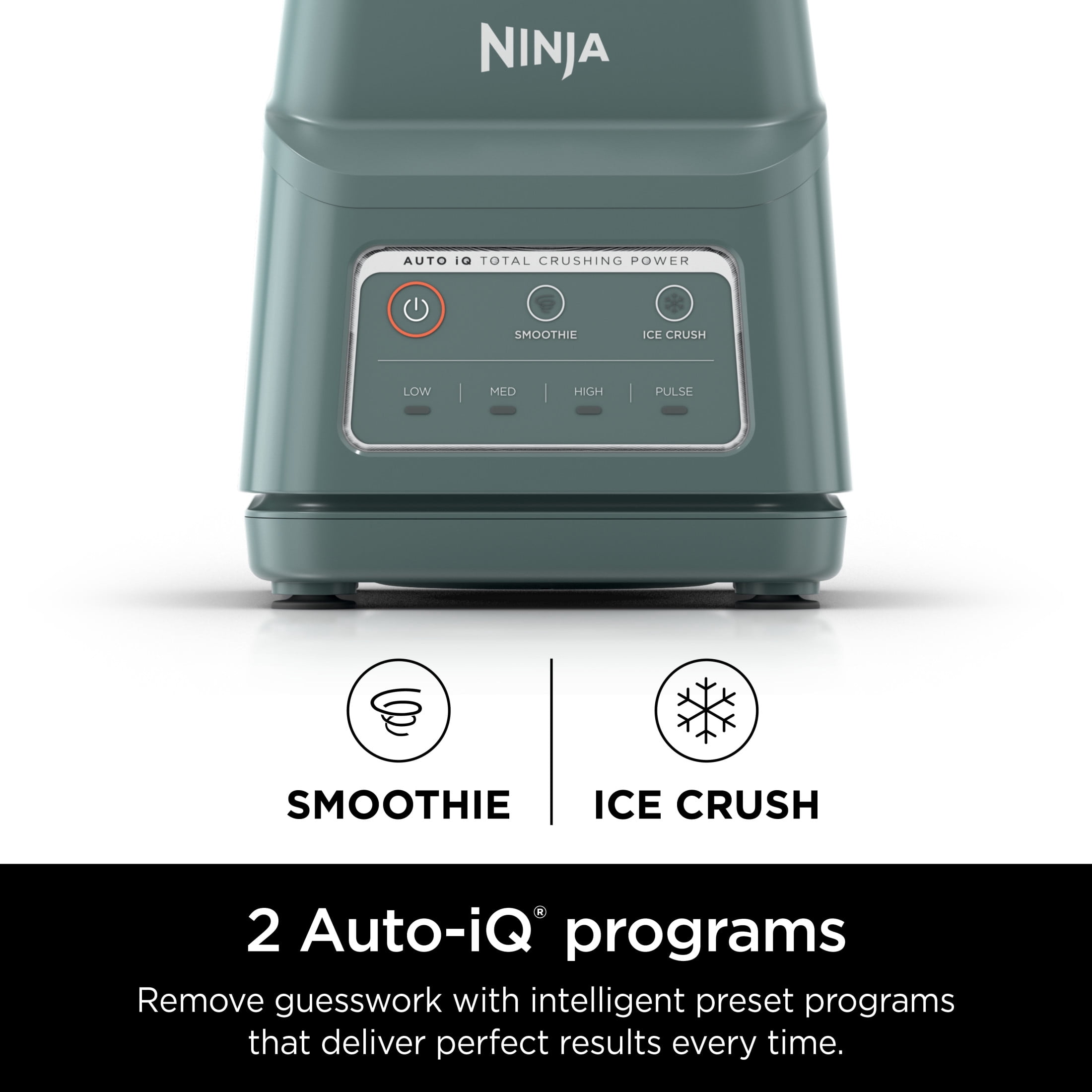 Ninja Professional Plus Blender, Smoothies, Ice Crush with 2 Auto-iQ Preset Programs, 1200W, 72 Oz, BN700 Sage