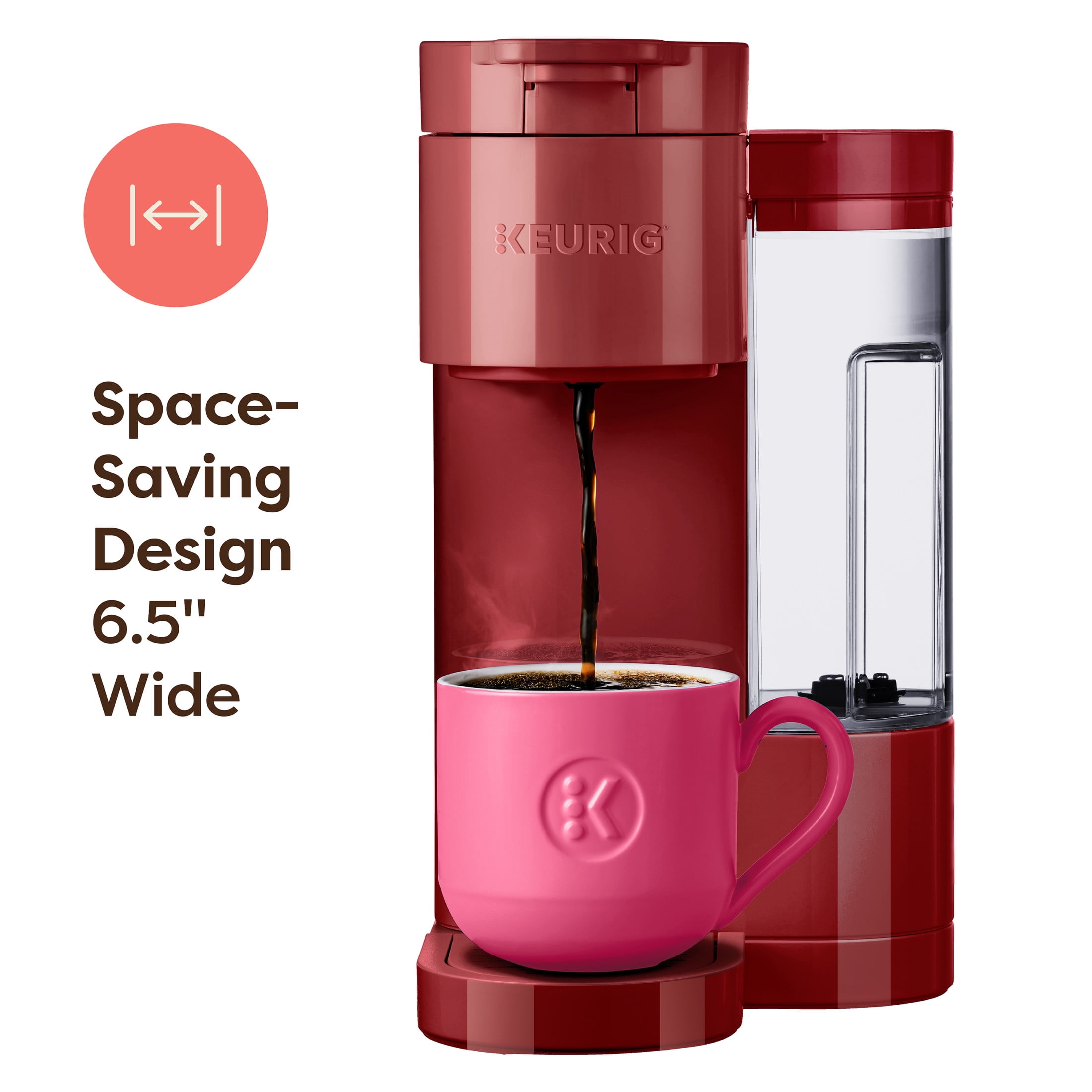 Keurig K-Express Essentials Red Single-Serve K-Cup Pod Coffee Maker