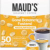 Maud's Banana Flavored Coffee Pods, 50 ct, Medium Roast Flavored Coffee in Single Serve Pods – 100% Arabica Beans, Compatible with Keurig K Cups Maker