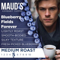 Maud's Blueberry Coffee Pods, Blueberry Fields Forever, Compatible w/ K-Cup Brewers, 50ct