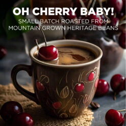 Maud's Cherry Flavored Coffee Pods, 50ct, Medium Roast Flavored Coffee in Single Serve Pods – 100% Arabica Beans, Compatible with Keurig K Cups Maker