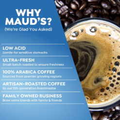 Maud's French Vanilla Coffee Pods, Classic Vanilla, Compatible w/ K-Cup Brewers, 100ct
