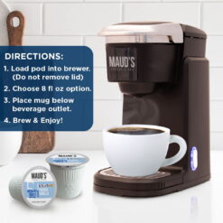 Maud's French Vanilla Coffee Pods, Classic Vanilla, Compatible w/ K-Cup Brewers, 100ct
