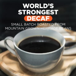 Maud's World's Strongest Decaf Coffee Pods, 100 ct, Decaffeinated Dark Roast Coffee in Single Serve Pods – 100% Arabica Beans, Compatible with Keurig K Cups Maker