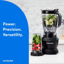 nutribullet Blender Combo with Serve Cups, NBF10500AK Matte Black, 1000W