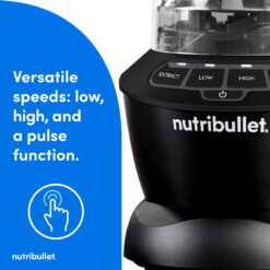 nutribullet Blender Combo with Serve Cups, NBF10500AK Matte Black, 1000W