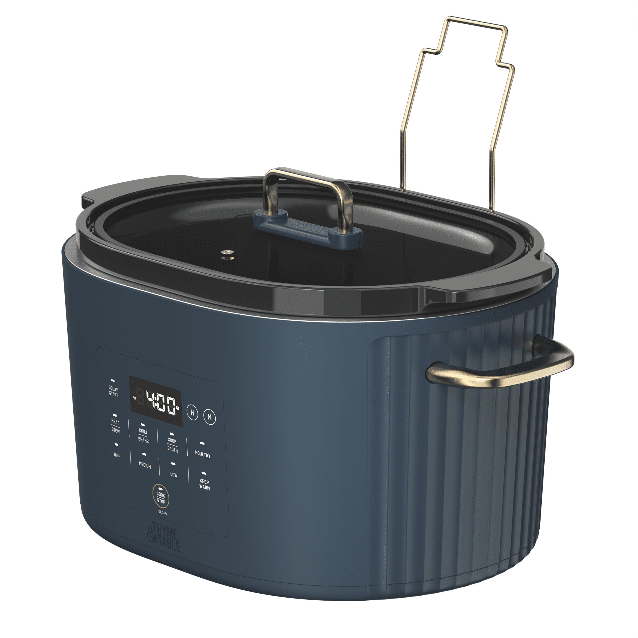 Thyme & Table 6QT Programmable Slow Cooker, Atlantic Blue