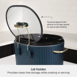 Thyme & Table 6QT Programmable Slow Cooker, Atlantic Blue