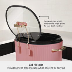 Thyme & Table 6QT Programmable Slow Cooker, Faded Rose