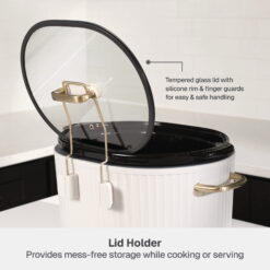 Thyme & Table 6QT Programmable Slow Cooker, Sand White