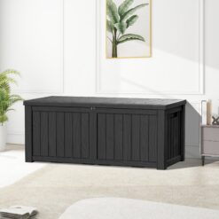 Yardgrace 150 Gallons Water Resistant Resin Lockable Deck Box